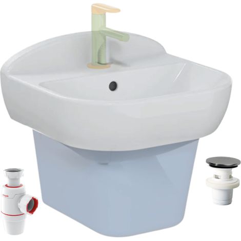 Lavabo pour enfant VitrA Sento Kids 45 cm + siphon et bonde Wirquin
