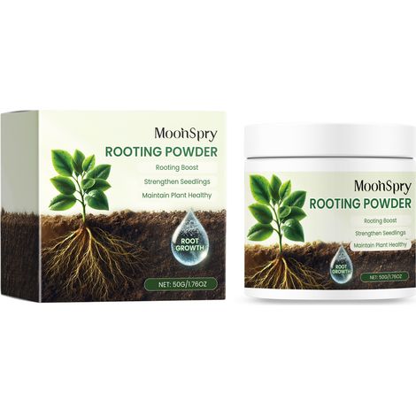 MoonSpry plant root powder: Supplements the nutrient supply, improves the soil and promotes root growth and seedling development in green plants and flowers. (1/5)