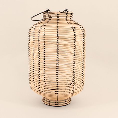 Lanterne en rotin 46cm (1/5)