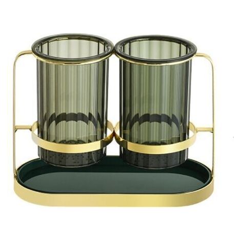 Porte-baguettes de stockage multifonctionnel, égouttoir à couverts de luxe, cuillère, fourchette, baguettes (1/5)