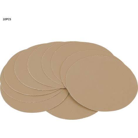 Disques abrasifs ronds 15,2 cm Lot de 10 grains 180 à 10000 fibres végétales pour ponçage et polissage miroir à sec ou à l'eau (1/5)