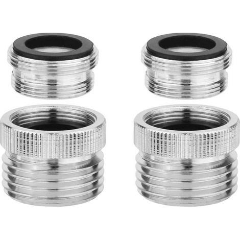 Adaptador para grifo, conexión de rosca interna de 22 mm a rosca externa de 3/4 de pulgada. (1/5)