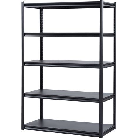 Mophorn 5-stöckiges Lagerregal: 3000 lbs Schwerlastkapazität, 24" tief x 48" breit x 72" hoch, verstellbare Garagenregale aus Metall.