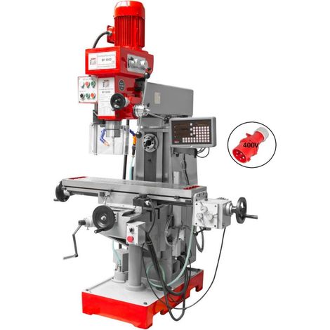 Trapano fresa mandrino verticale e orizzontale Holzmann bf500ddro 400v