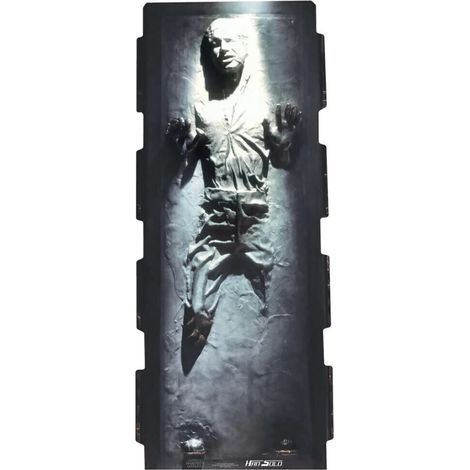 Figurine en carton Han Solo Carbonite Star Wars 183 cm – Décoration originale et repositionnable – Collection officielle – Star Cutouts