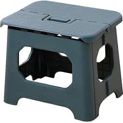 Tabouret pliant portable en plastique pour enfants, marchepied pliant (vert clair cadmium) (1/5)