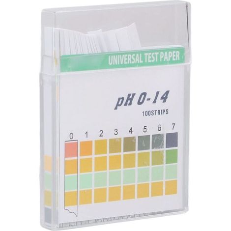 100pcs pH Papier Mesure professionnelle des bandes de test précises universelles pour les cosmétiques d'eau potable Sol PH0‑14 (1/4)