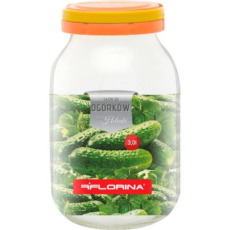 Einmachglas für eingelegte Gurken, 3 l groß