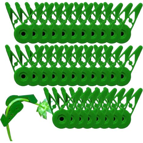 30 pièces Anneau de croissance pour plantes Cintre à angle réglable à 360° Vert (1/5)