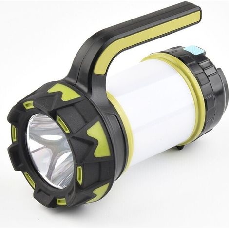 Wiederaufladbare LED-Laterne, 1000 Lumen, 3000 mAh, 360°-Campinglampe, wiederaufladbare LED-Taschenlampe, ultrahell, 6 Modi, USB-Kabel inklusive, IPX4 wasserdicht – LIAIKI
