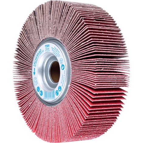 PFERD TOOLS Lamellenschleifrad FR Ø 165x50mm Bohrung Ø 25,4 mm CO-COOL60 für kühlen Schliff auf Edelstahl 2 Stk (1/4)