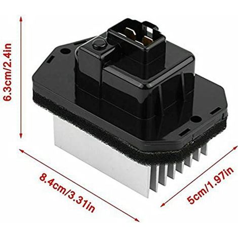 1 color: black + silver material: plastic + metal car blower motor resistor drum. (1/4)