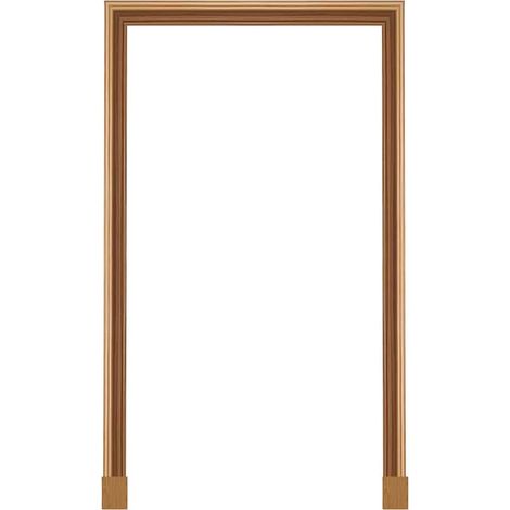 Nordlinger – Kit chambranle de porte complet prédécoupé 198cm – Angles à 45° – Pose facile pour portes intérieures jusqu'à 93cm – Moulures en bois dur