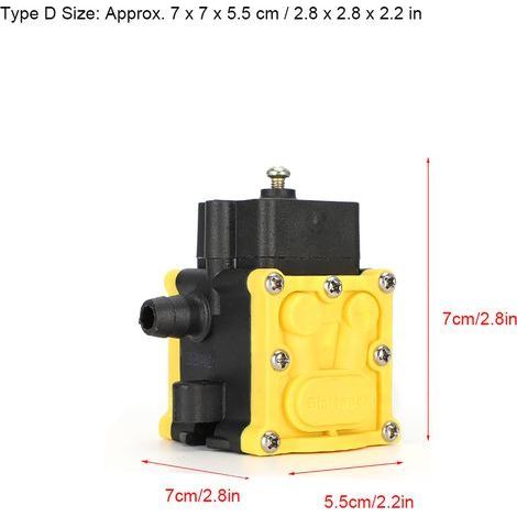 12-V-Membranpumpe für Landwirtschafts- und Gartenspritzen, robustes elektrisches Wasserpumpenzubehör mit doppelten Schlauchtüllen (1/5)