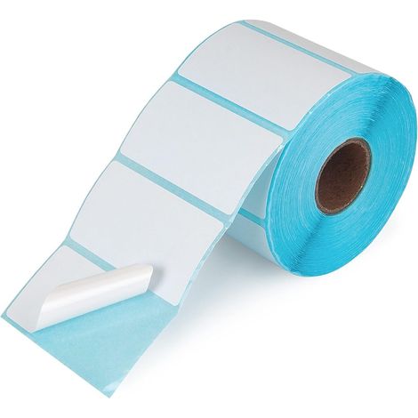 Rouleau de Papier Thermique 50x40 mm - 800 Étiquettes Thermiques Vierges pour Cuisine, Bureau et Maison Étiquettes Adhésives pour Pots de Confiture et Contenants Compatible Imprimantes Thermiques (1/5)