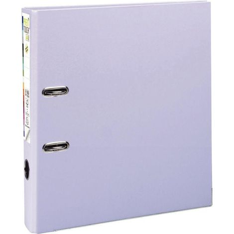 Classeur à levier cartonné Exacompta Premtouch A4+ - Dos 8 cm - Violine (1/5)