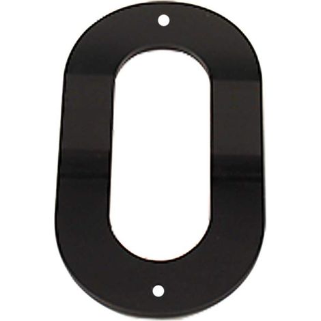 Plaque de Numéro de Maison 6 Pouces (15 cm) Grands Numéros de Porte en Acrylique, Plaque de Signalisation épaisse Auto-adhésive avec Vis Numéro D'adresse de Rue Numéros de Boîte Aux Lettres, Noir (1/5)