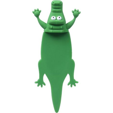 Lustiges Lesezeichen mit zerquetschtem Tier – Leichtes Alligator-Motiv von Noctilucence für Kinder, Mädchen, Jungen und Frauen