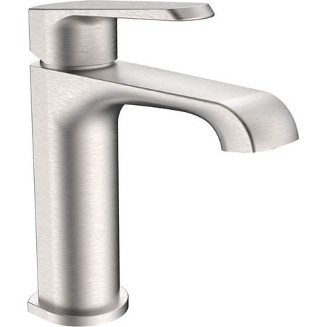 Voda Brenta Mini Mono Basin Mixer - Brushed Nickel