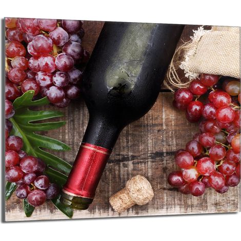 protège-plaque de cuisson en verre 60x52 Vin (1/5)
