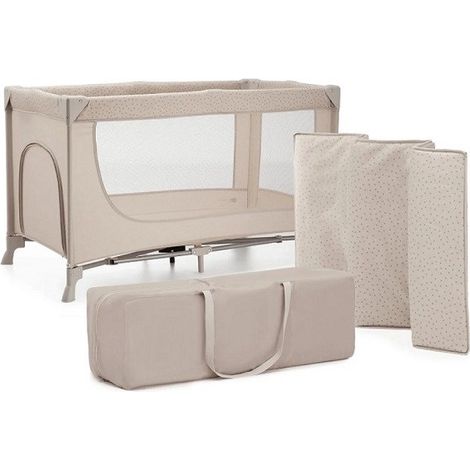 Lettino da viaggio funzionale Kinderkraft Joy 2, colore beige (1/5)