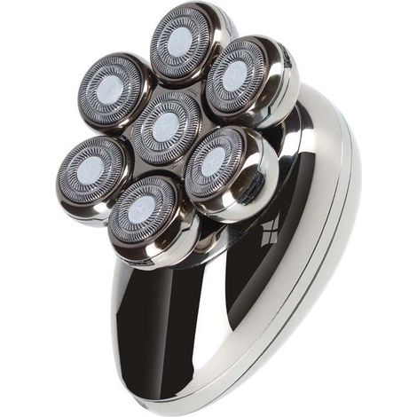 Rasoir électrique rechargeable - AVIZAR - 7 têtes flottantes - Lames rotatives - Étanchéité IPX6 - Autonomie 2h