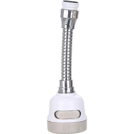 Tuyau de robinet de cuisine flexible à économie d'eau avec aérateur, bec diffuseur et filtre rotatifs à 360°, compatible avec les raccords filetés. (1/5)