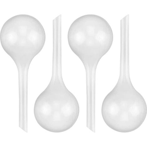 Lot de 4 Boules d'arrosage, PVC, 27 x 8 cm, 300 ml, pour plantes d'intérieur et extérieur (1/4)