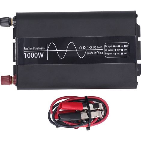 1000W pure sine wave inverter, 48V to 240V, for automotive, marine, household appliances and emergency power outages. (1/5)