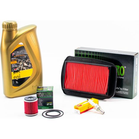 Kit Révision Filtres Bougies pour YAMAHA MT-125 de 2014 à 2019 - ENI I-RIDE MOTO 10w40 1L