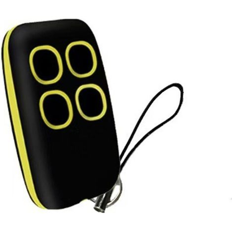 Télécommande universelle 2 canaux jaune à 4 boutons – Copie sans fil 280–900 MHz pour portails, volets roulants, portes de garage et éclairage – Compatible multi-fréquences yun (1/3)