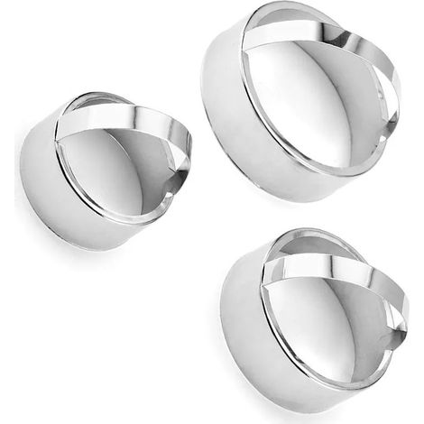 Emporte-pièces classiques (acier inoxydable, lot de 3)
