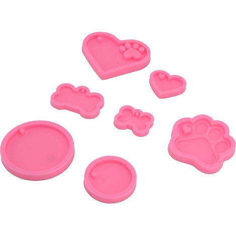 Moules à pâtisserie à faire soi-même, porte-clés, moules en silicone pour fondant et biscuits en acrylique (1/5)