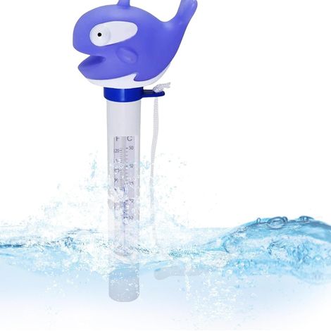 Thermomètre de piscine - avec cordon, pour étang et extérieur (1/5)