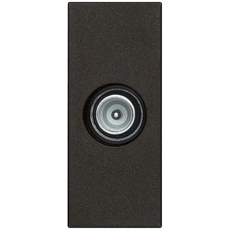 Presa coassiale TV passante attenuazione 10dB Vimar Linea Nera 30300.10G