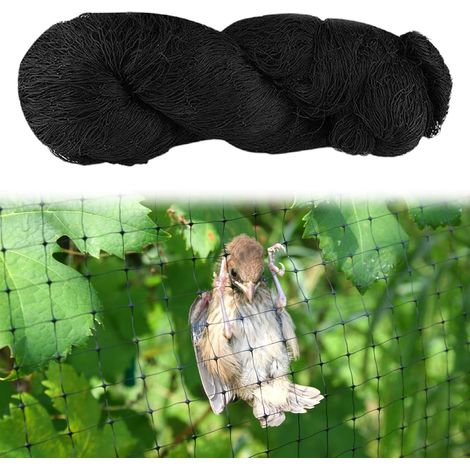 1 Filet Anti-oiseaux 15x15m Nylon Maille 5cm Protection Jardin Bassin Poulailler