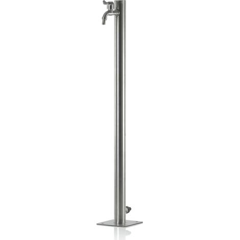 Zelsius Edelstahl Wasserzapfsäule "Wellington", 95 cm, Wassersäule Garten Zapfsäule (1/6)