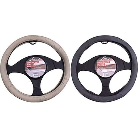 START Coprivolante auto in pelle antiscivolo diametro da 37 a 39 cm Originale