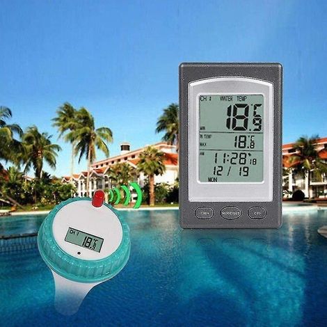 Thermomètre de piscine sans fil - Thermomètre numérique flottant pour piscine et spa - yu (1/3)