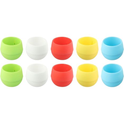 Lot de 10 petits pots en résine pour plantes succulentes, à arrosage automatique, couleurs assorties (1/4)