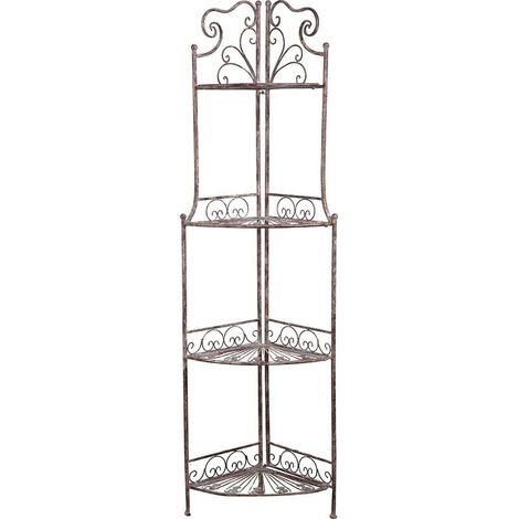 Planter plant stand flower pot holder Etagere wrought iron balcony Shelf for outdoor and indoor plants Planter Support Pot