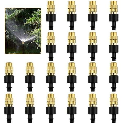 Buse d'Arrosage Laiton Réglable Lot de 20 Pièces pour Jardin Irrigation Tête Atomiseur Précision Haute - (1/5)