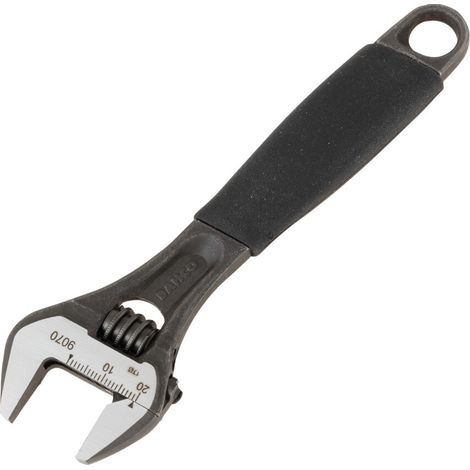 Bahco Black ERGO Adjustable Wrench 150mm 6in Jaw Capacity 20mm BAH9070