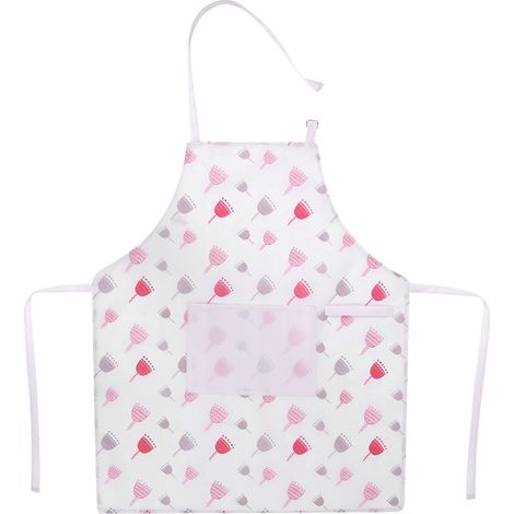 Tablier De Cuisine - Tissu Oxford Rouge Anti-Taches - Avec Poche Avant Et Lacets Ajustables - Pour Cuisson Et Jardinage - 1 Pièce (1/5)