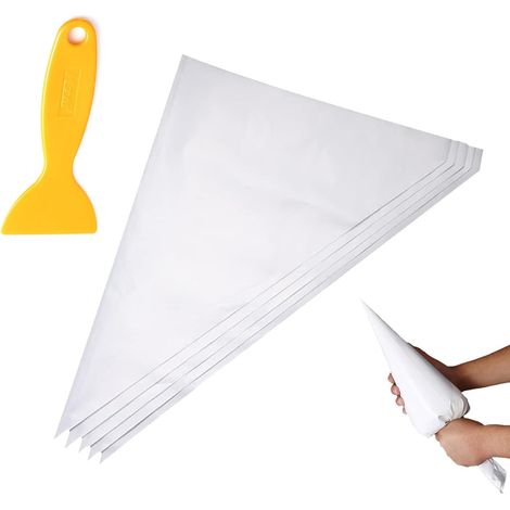 Poche a Joint,Sac de Mortier,Poche a Douille Maconnerie,Sac de Coulis,Poche à Jointer,Sac de Scellant de Ciment Résistant aux Déchirures et à la Perforation,Sacs de Coulis,5 Pièces (1/5)