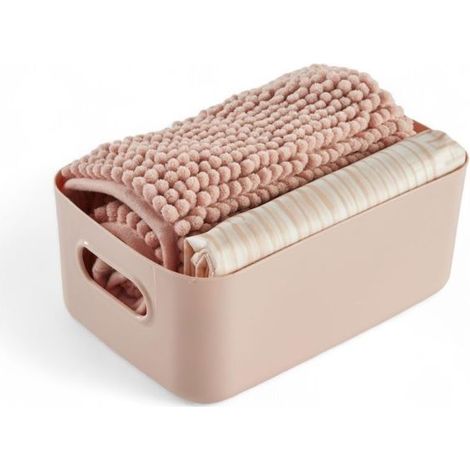 Duschset - HEUTE - NUTZUNG - Korb, Teppich, Vorhang - Pink