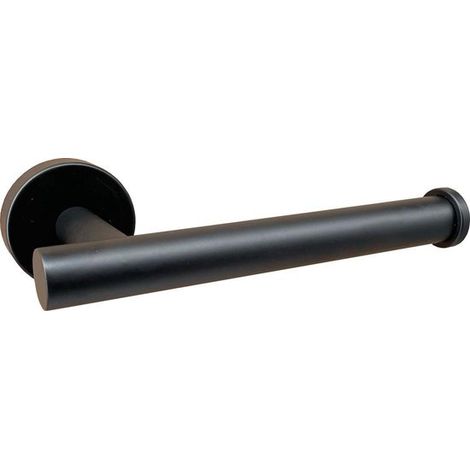 Porte-rouleau papier toilette noir – Acier inoxydable – Design moderne – Waal (1/5)