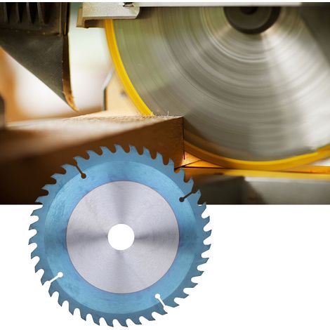 Lame de scie circulaire à revêtement bleu pour la coupe du bois, disque de 1" ID 40T (7" OD) (1/5)