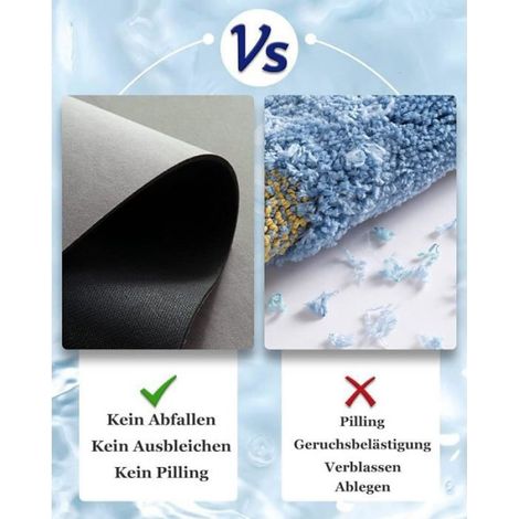 Tapis De Bain - 40 X 60 Cm - Antidérapant Dos Caoutchouc - Absorbant Séchage Rapide - Pour Salle De Bain (1/5)