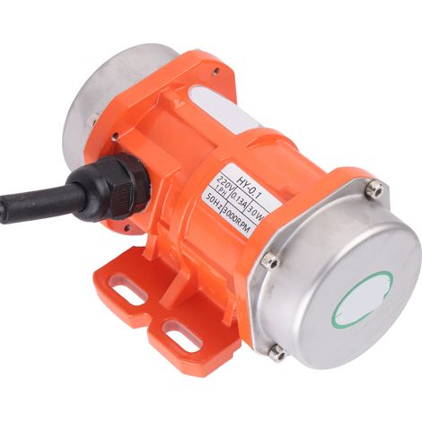 Moteur vibrant monophasé 220V 3000tr/min, asynchrone étanche IP66, carter en alliage d'aluminium, usage industriel, 1 pièce. (1/5)